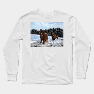 Scottish Highland Cattle Calves 1680 Long Sleeve T-Shirt